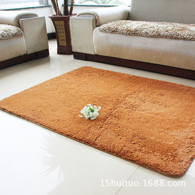 供应超柔短丝毛方形客厅地毯 吸水防滑的优质淘宝货源